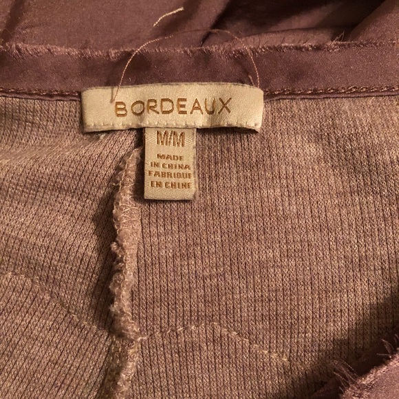 Anthropologie Bordeaux Long Sleeve Top - Picture 5 of 5